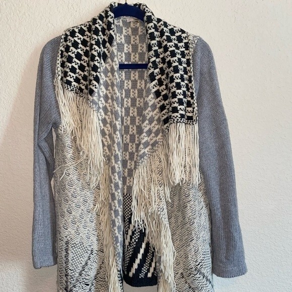 Soprano western wool cardigan waterfall tassel M aztec nashville - Picture 2 of 16